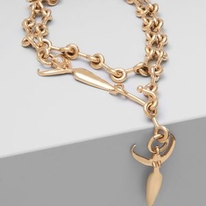 CHLOE Gold Femininities Chain Necklace